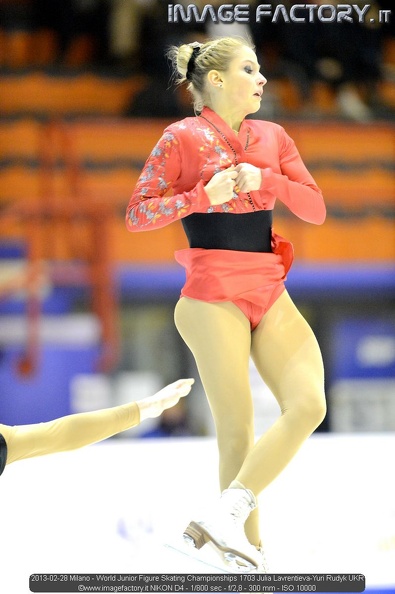 2013-02-28 Milano - World Junior Figure Skating Championships 1703 Julia Lavrentieva-Yuri Rudyk UKR.jpg